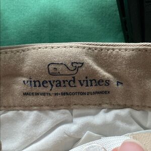 Vineyard Vines Khaki Cotton Blend Shorts